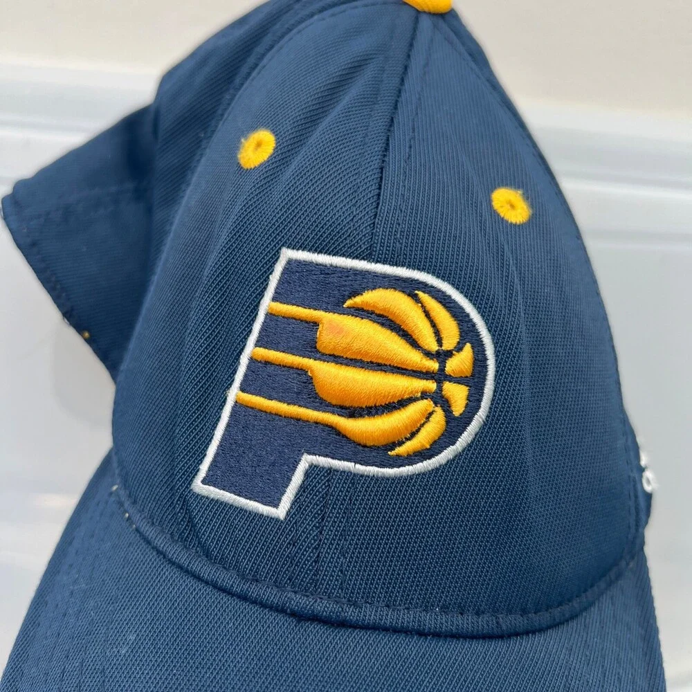 Adidas Indiana Pacers Hat Boys Blue Baseball Cap NBA Basketball Team‎ Child Size